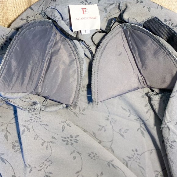 Bahari Group Fattaneh | Vintage | New York | Floral Blue Button Down Maxi Dress - Picture 11 of 13